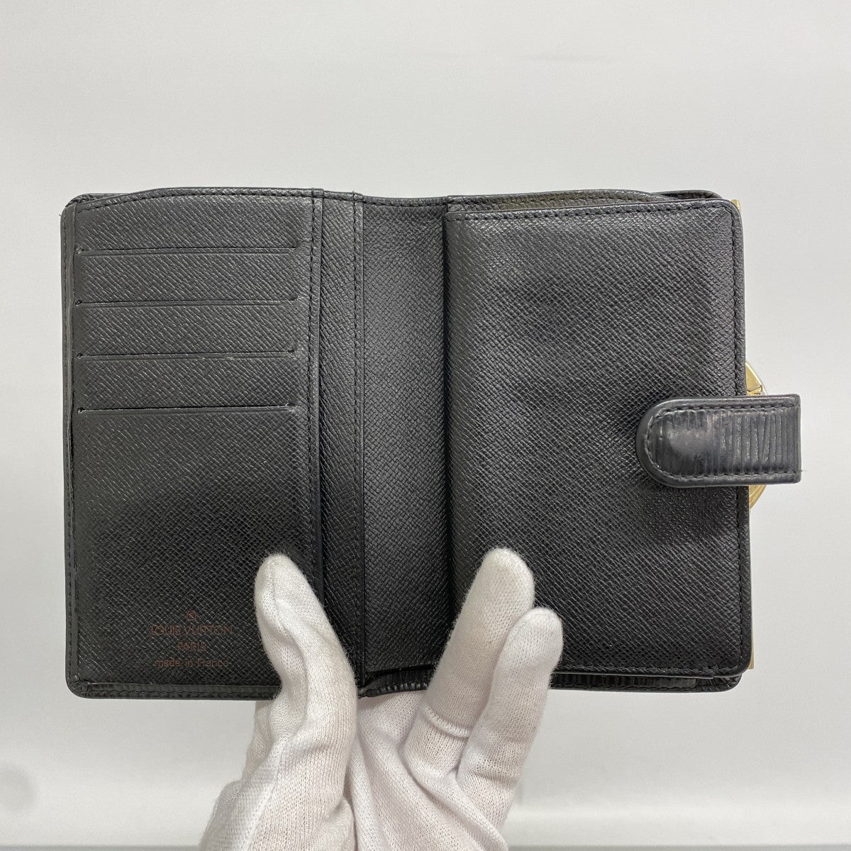 【6fd6255】ルイヴィトン 財布 エピ ポルトモネビエヴィエノワ M63242 ノワール【中古】レディース