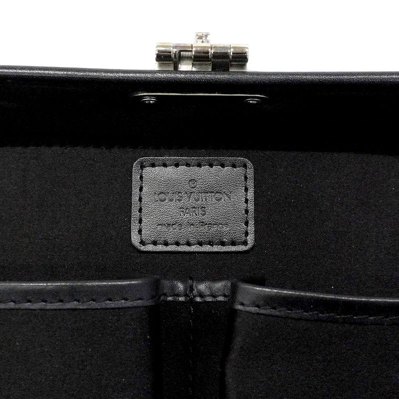 【6fd6256】ルイヴィトン ハンドバッグ モノグラム・グラセレザー ヴァリゼットPM M92235 ノワール【中古】メンズ レディース ユニセックス