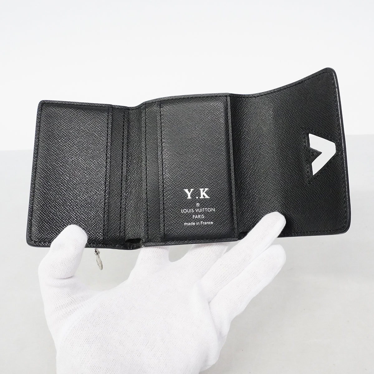 【6fd6259】ルイヴィトン 三つ折り財布 エピ ポルトフォイユツイストコンパクトXS M63322 ノワール【中古】レディース