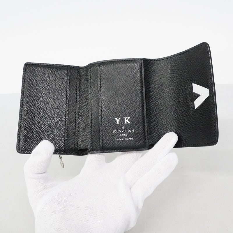 【6fd6259】ルイヴィトン 三つ折り財布 エピ ポルトフォイユツイストコンパクトXS M63322 ノワール【中古】レディース