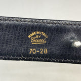 【6fd6263】グッチ ベルト GGプラス ブラック ゴールド/シルバー金具【中古】レディース
