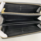 【6fd6269】ルイヴィトン 長財布 モノグラム・エンボス/クッサン ジッピーウォレット M81510 ノワール【中古】レディース