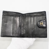 【6fd6279-k】シャネル 財布 ビコローレ ラムスキン ブラック ゴールド金具【中古】レディース