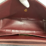 【6fd6281】シャネル ショルダーバッグ デカマトラッセ Wチェーン ラムスキン ブラック ゴールド金具【中古】レディース