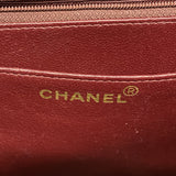【6fd6281】シャネル ショルダーバッグ デカマトラッセ Wチェーン ラムスキン ブラック ゴールド金具【中古】レディース