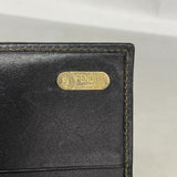 【6fd6284】フェンディ 長財布 ペカン PVC カーキ ブラック ゴールド金具【中古】レディース