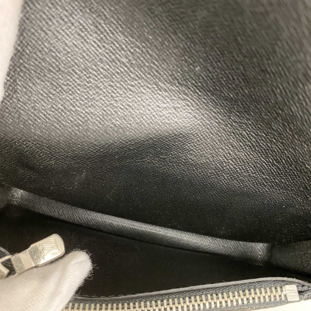 【6fd6289】ルイヴィトン ウエストバッグ ダミエ・グラフィット サンチュールポシェットオム M6837 ブラック【中古】メンズ