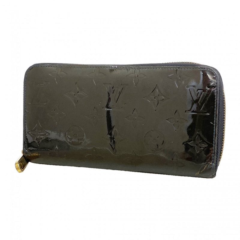【6fd6297】ルイヴィトン 長財布 ヴェルニ ジッピーウォレット M91457 ブルーアンフィニ【中古】レディース