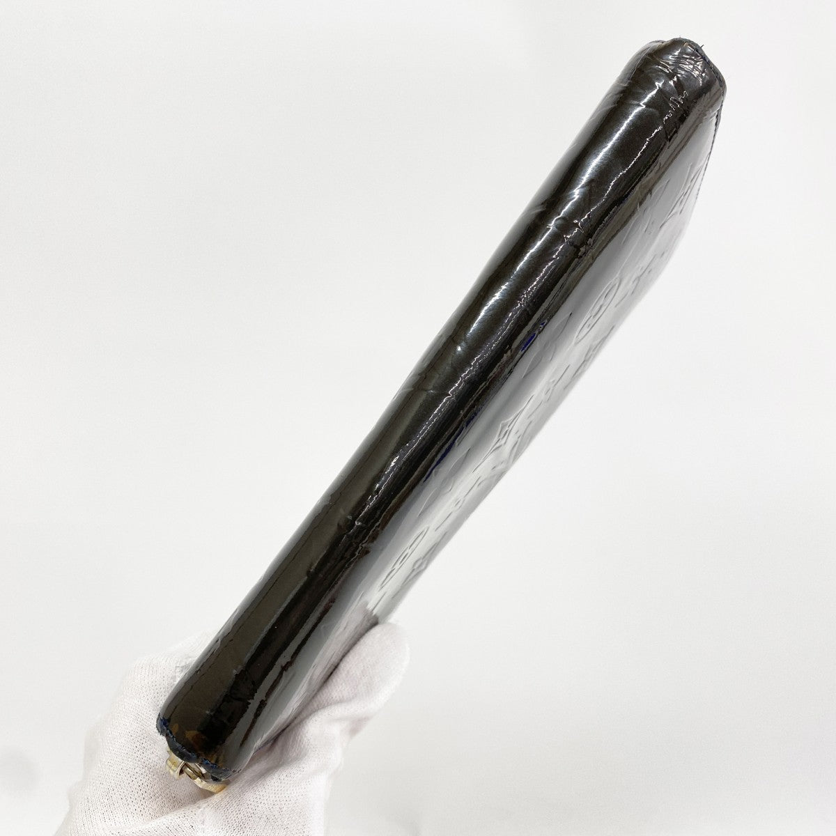 【6fd6297】ルイヴィトン 長財布 ヴェルニ ジッピーウォレット M91457 ブルーアンフィニ【中古】レディース