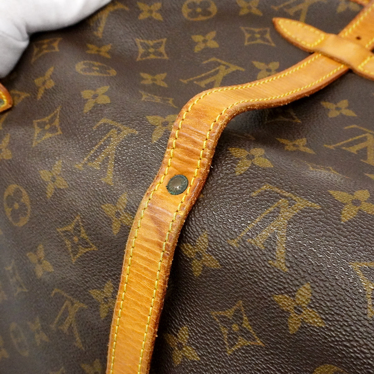 【6fd6302】ルイヴィトン ショルダーバッグ モノグラム ソミュール30 M42256 ブラウン【中古】レディース