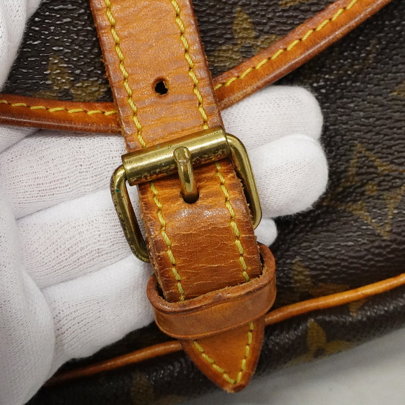 【6fd6302】ルイヴィトン ショルダーバッグ モノグラム ソミュール30 M42256 ブラウン【中古】レディース
