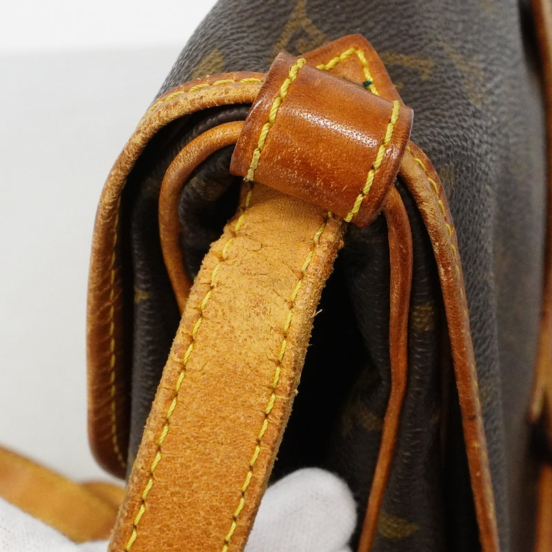 【6fd6302】ルイヴィトン ショルダーバッグ モノグラム ソミュール30 M42256 ブラウン【中古】レディース