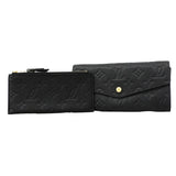 【6fe6329】ルイヴィトン 長財布 モノグラム・アンプラント ポルトフォイユキュリユーズ M60300 ノワール【中古】レディース
