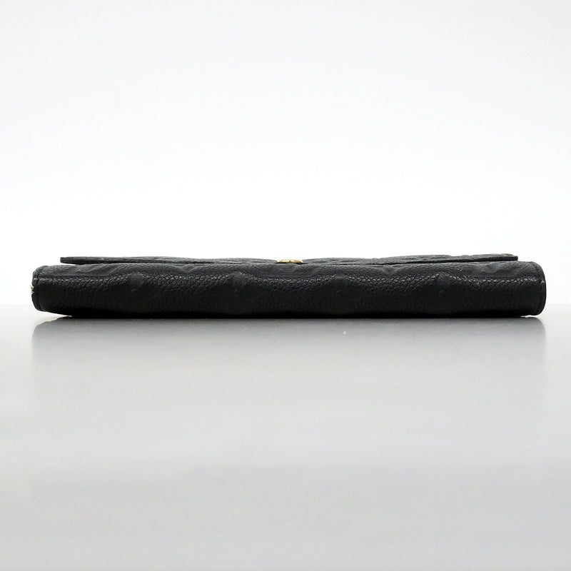 【6fe6329】ルイヴィトン 長財布 モノグラム・アンプラント ポルトフォイユキュリユーズ M60300 ノワール【中古】レディース