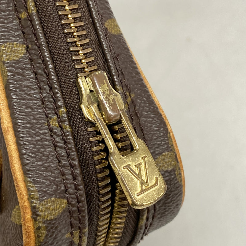 【6fe6331】ルイヴィトン ポシェット モノグラム ポシェットマルリーバンドリエール M51828 ブラウン【中古】レディース