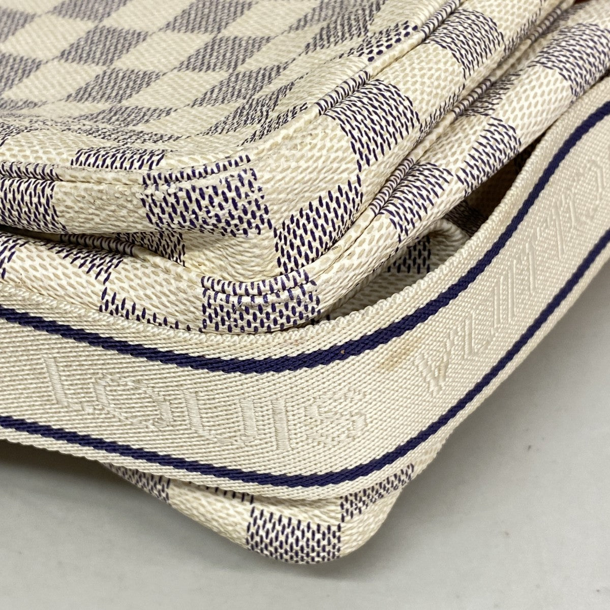 【6fe6333】ルイヴィトン ショルダーバッグ ダミエ・アズール ナヴィグリオ N51189 ホワイト【中古】メンズ レディース ユニセックス