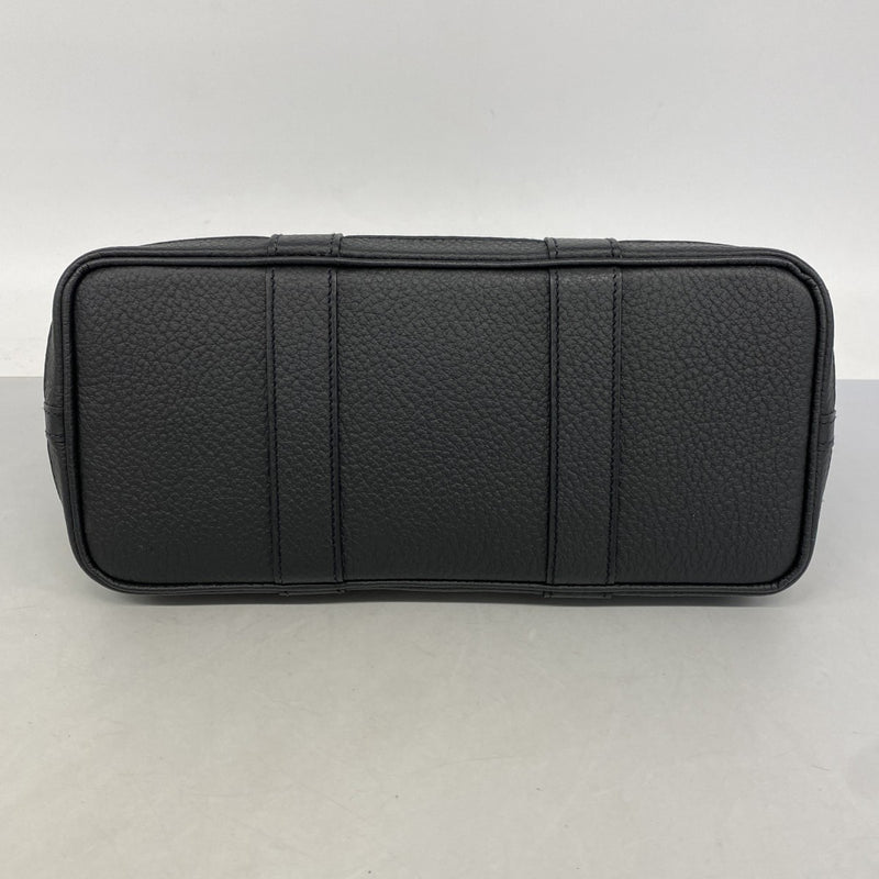 【6fe6345】エルメス トートバッグ ガーデンパーティTPM キャンバス ブラック シルバー金具 T刻印【中古】レディース