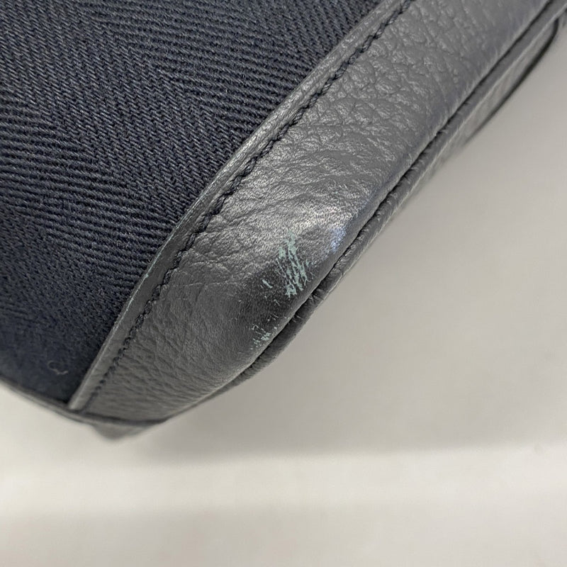 【6fe6345】エルメス トートバッグ ガーデンパーティTPM キャンバス ブラック シルバー金具 T刻印【中古】レディース
