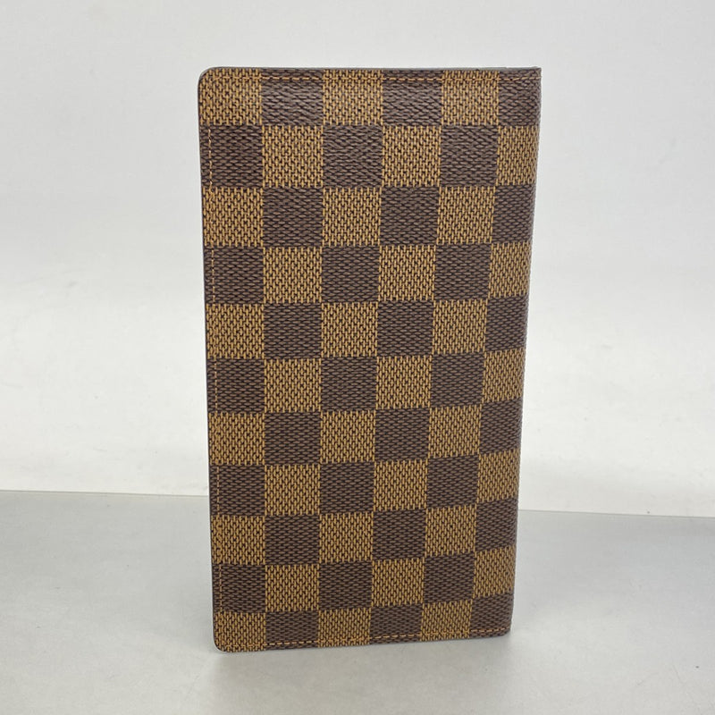 【6fe6349】ルイヴィトン 長札入れ ダミエ ポルトバルールカルトクレディ N61823 エベヌ【中古】メンズ レディース ユニセックス