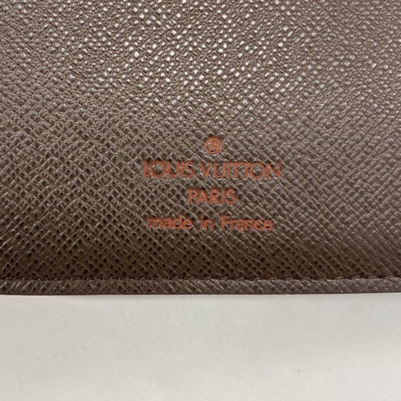 【6fe6349】ルイヴィトン 長札入れ ダミエ ポルトバルールカルトクレディ N61823 エベヌ【中古】メンズ レディース ユニセックス