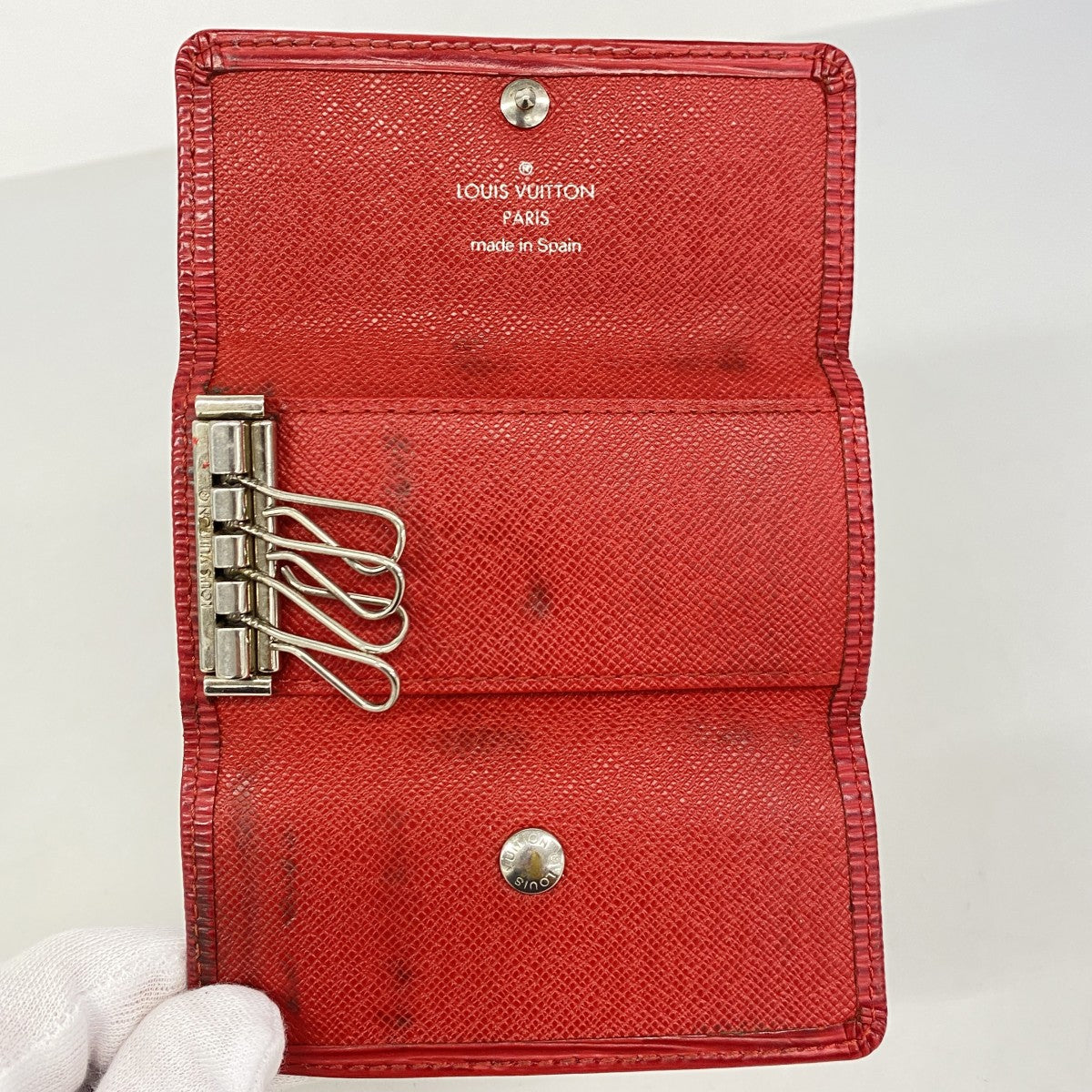 【6fe6350】ルイヴィトン キーケース エピ ミュルティクレ4 M63827 カスティリアンレッド【中古】レディース