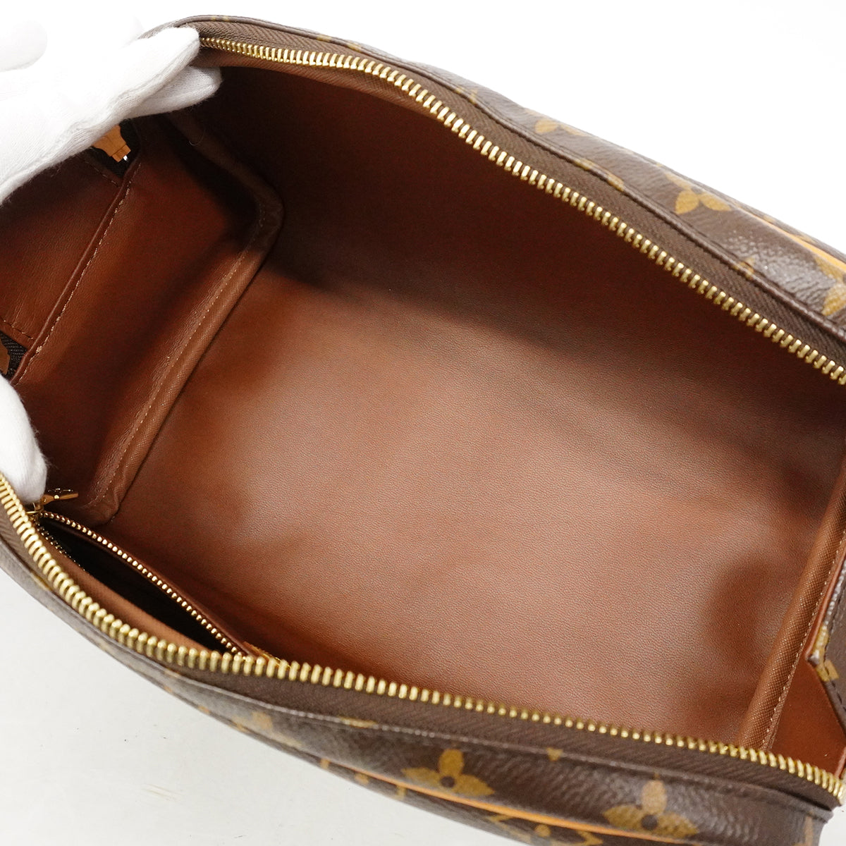 【6fe6353】ルイヴィトン クラッチバッグ モノグラム ドップキット M44494 ブラウン【中古】メンズ レディース ユニセックス