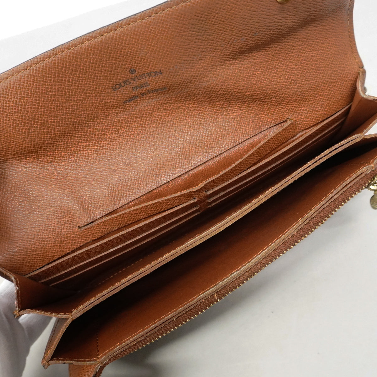 【6fe6355】ルイヴィトン 長財布 モノグラム ポルトフォイユアコルディオン M58008 ブラウン【中古】レディース