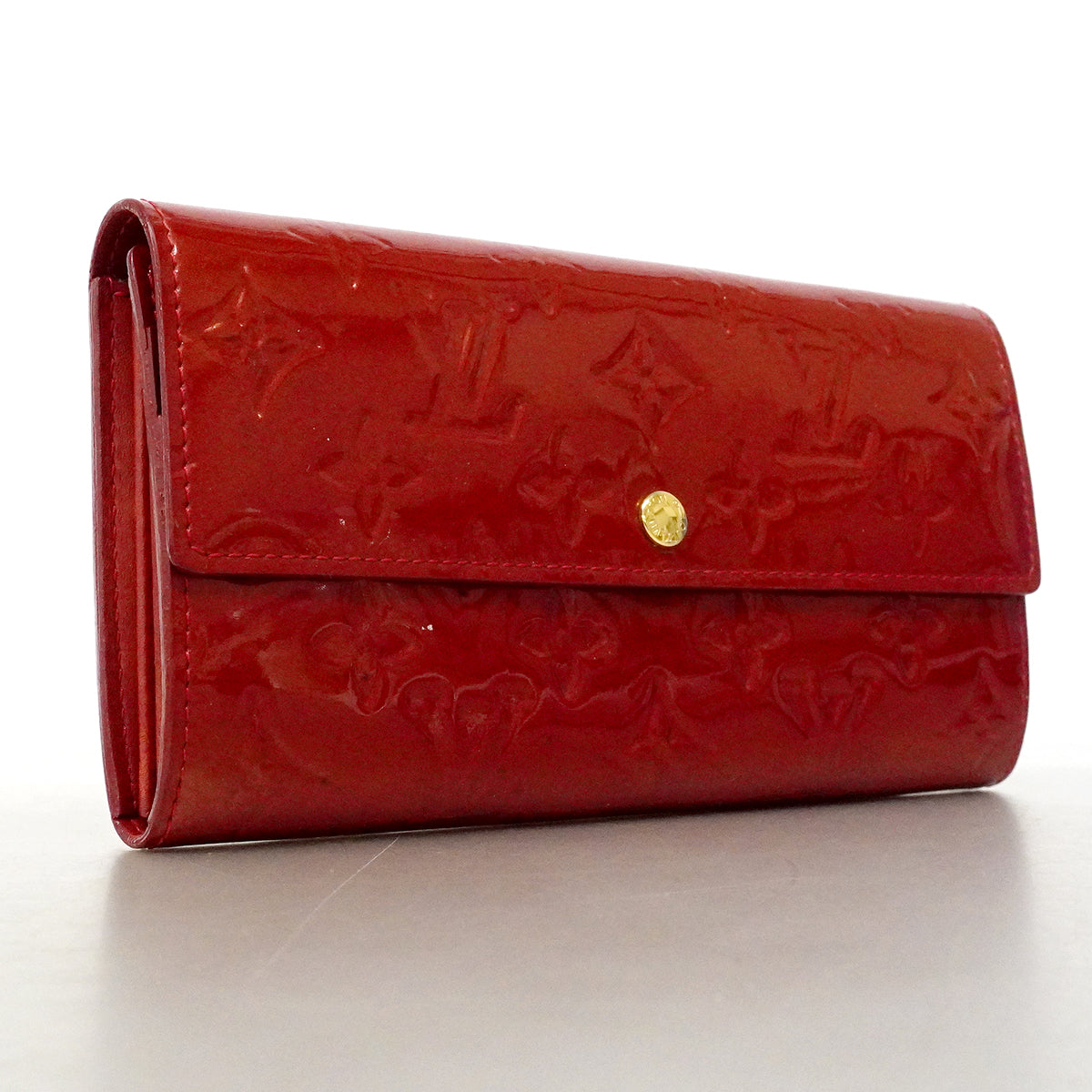 【6fe6356】ルイヴィトン 長財布 ヴェルニ ポルトフォイユサラ M93530 ポムダムール【中古】レディース