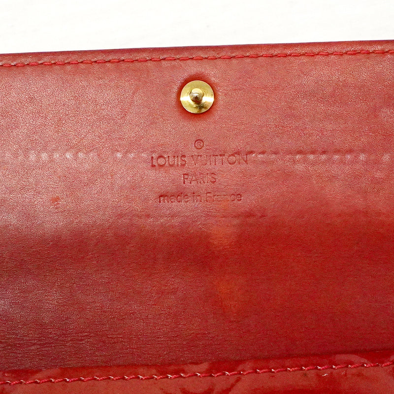 【6fe6356】ルイヴィトン 長財布 ヴェルニ ポルトフォイユサラ M93530 ポムダムール【中古】レディース