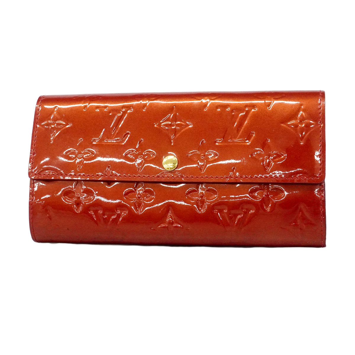 【6fe6356】ルイヴィトン 長財布 ヴェルニ ポルトフォイユサラ M93530 ポムダムール【中古】レディース