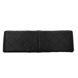 【6fe6375】シャネル ショルダーバッグ デカマトラッセ Wフラップ Wチェーン キャビアスキン ブラック シルバー金具【中古】レディース