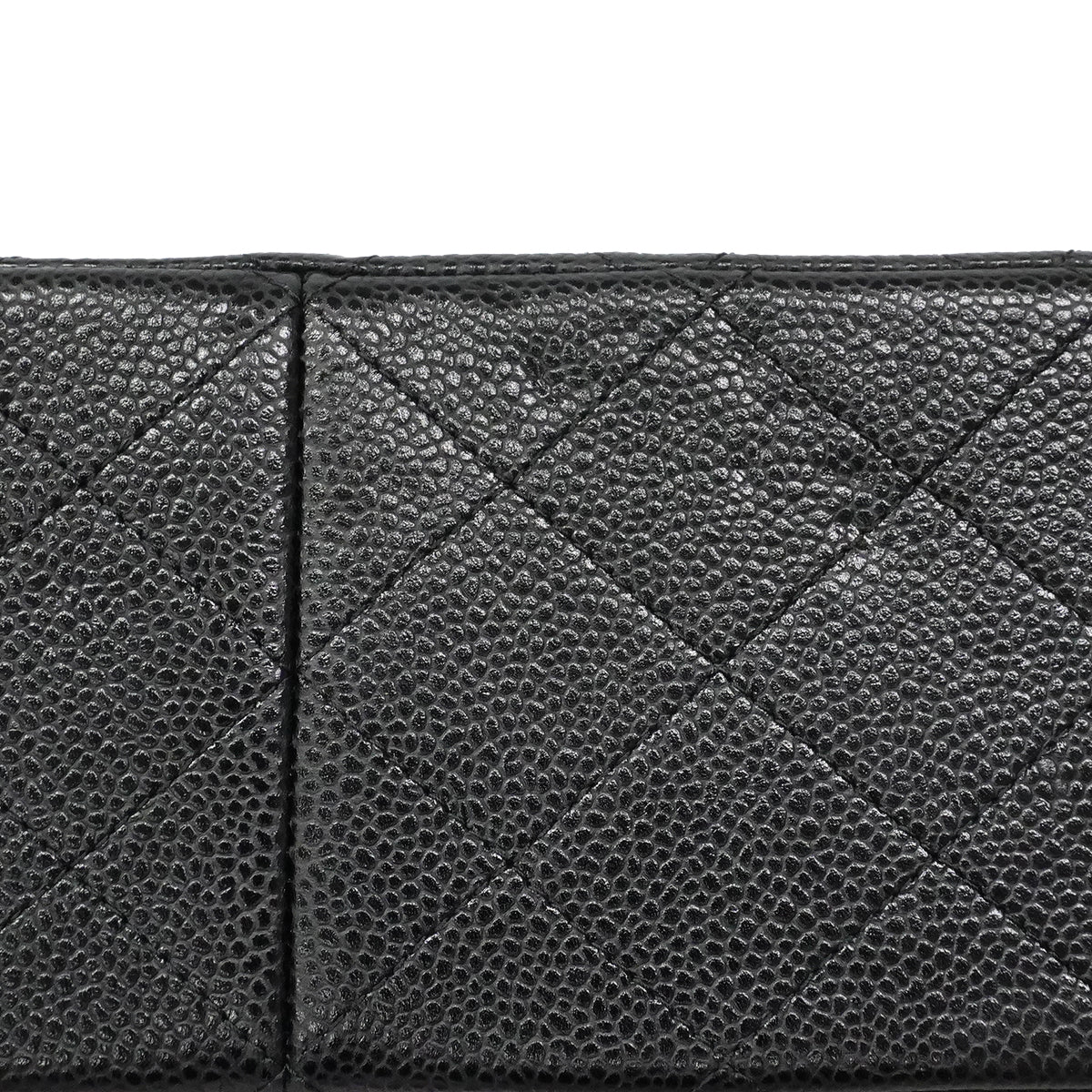 【6fe6375】シャネル ショルダーバッグ デカマトラッセ Wフラップ Wチェーン キャビアスキン ブラック シルバー金具【中古】レディース