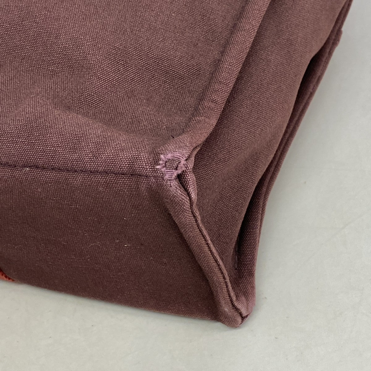 【6fe6376】エルメス トートバッグ フールトゥMM キャンバス ブラウン シルバー金具【中古】メンズ レディース ユニセックス
