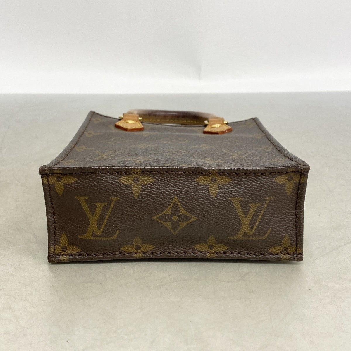 【6fe6378】ルイヴィトン ハンドバッグ モノグラム プティットサックプラ M69442 ブラウン 2wayバッグ【中古】レディース