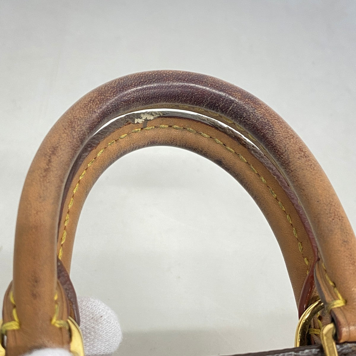 【6fe6378】ルイヴィトン ハンドバッグ モノグラム プティットサックプラ M69442 ブラウン 2wayバッグ【中古】レディース