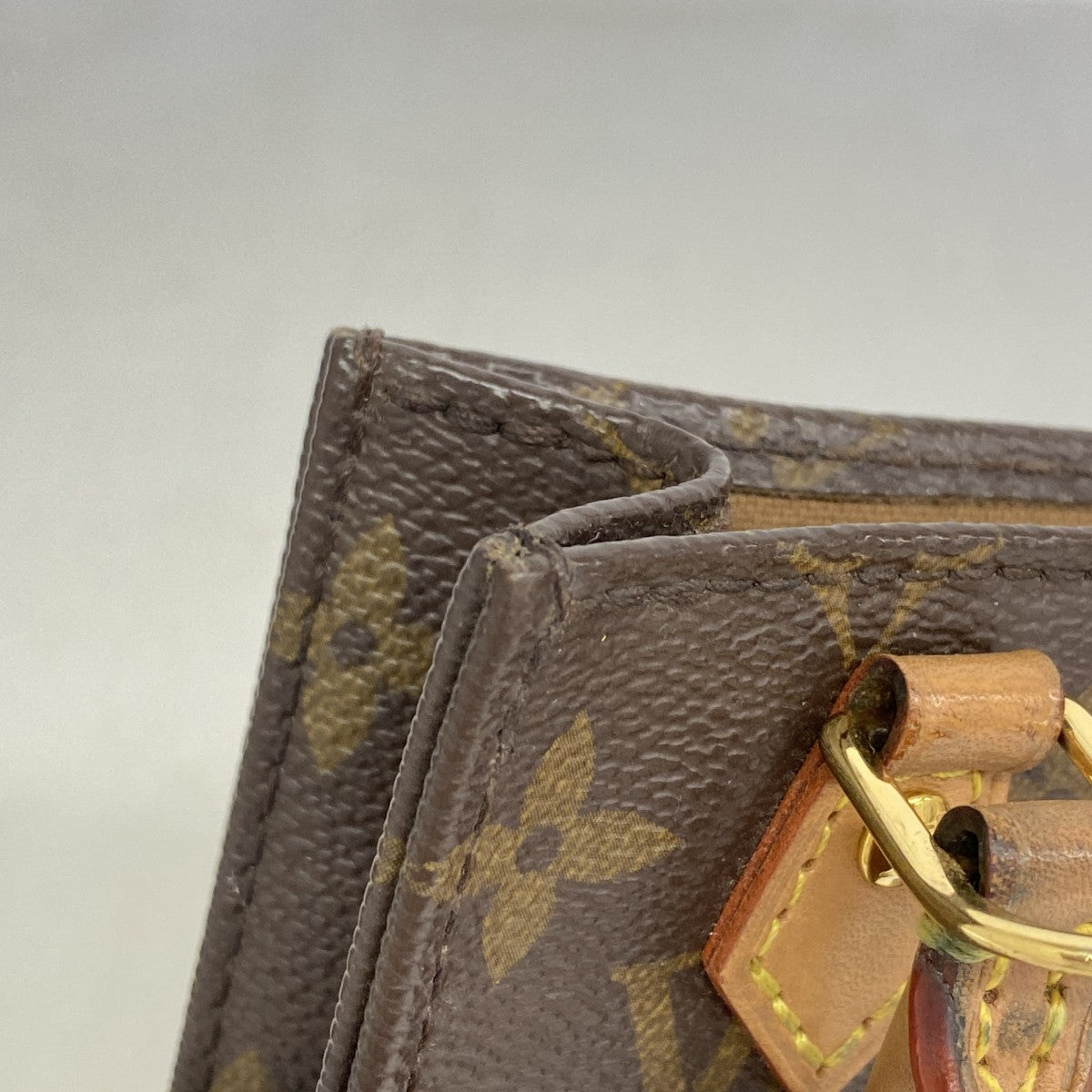 【6fe6378】ルイヴィトン ハンドバッグ モノグラム プティットサックプラ M69442 ブラウン 2wayバッグ【中古】レディース