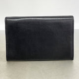 【6fe6404-k】シャネル 財布 ラムスキン ブラック シルバー金具【中古】レディース