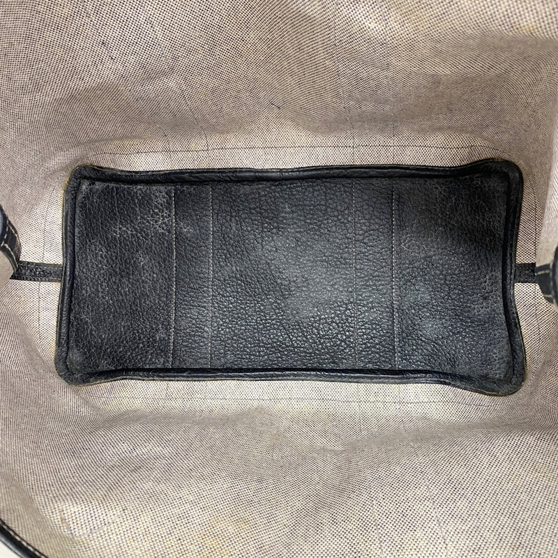 【6fe6405-h】エルメス トートバッグ ガーデンパーティPM トワルアッシュ グレー シルバー金具 T刻印【中古】レディース