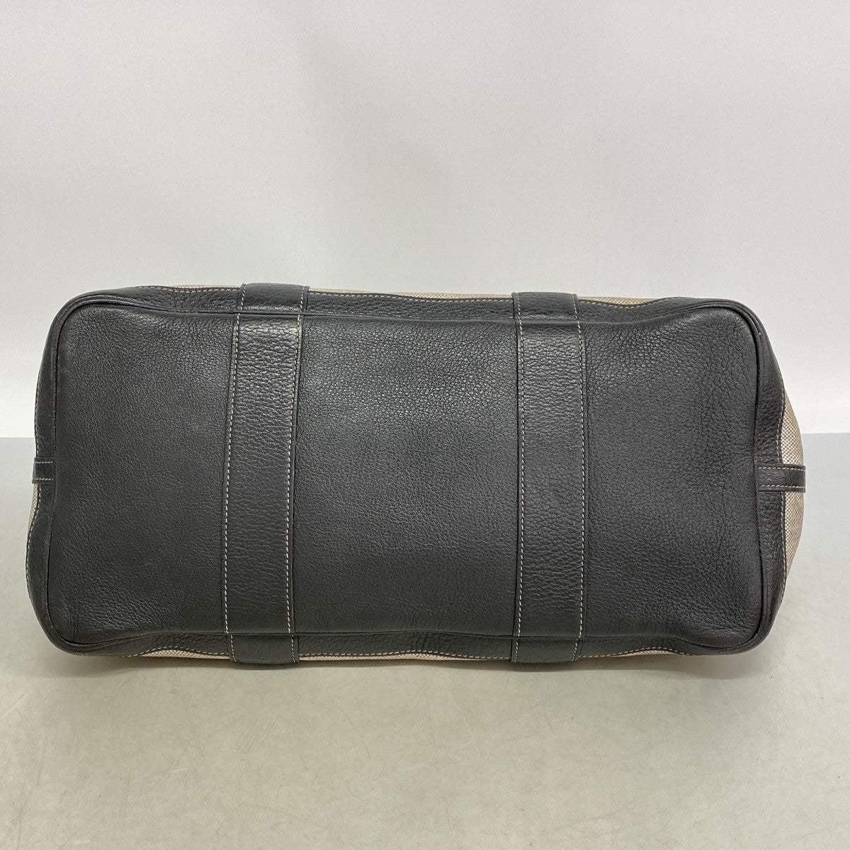 【6fe6405-h】エルメス トートバッグ ガーデンパーティPM トワルアッシュ グレー シルバー金具 T刻印【中古】レディース
