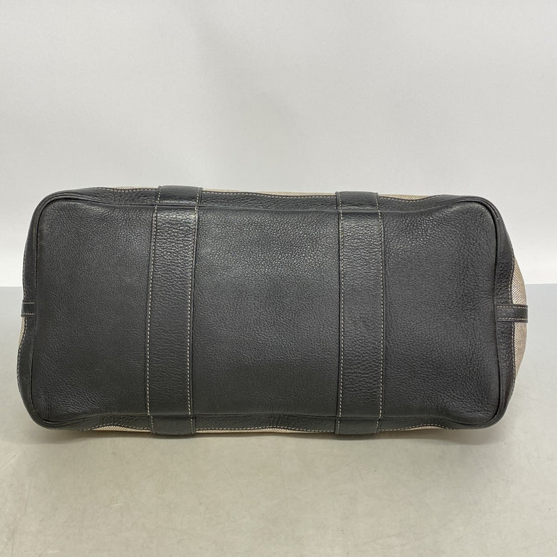 【6fe6405-h】エルメス トートバッグ ガーデンパーティPM トワルアッシュ グレー シルバー金具 T刻印【中古】レディース