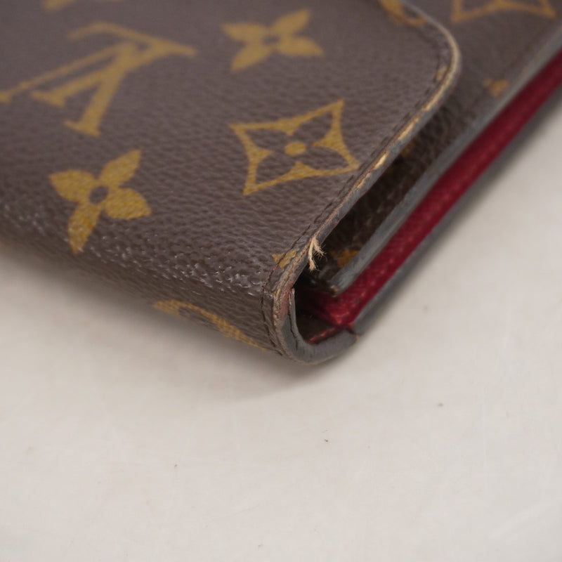 【6fe6417】ルイヴィトン 長財布 モノグラム ポルトフォイユエミリー M60697 フューシャ【中古】レディース