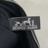 【6fe6420】エルメス トートバッグ ボラボラPM キャンバス ブラック シルバー金具【中古】レディース