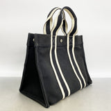 【6fe6420】エルメス トートバッグ ボラボラPM キャンバス ブラック シルバー金具【中古】レディース