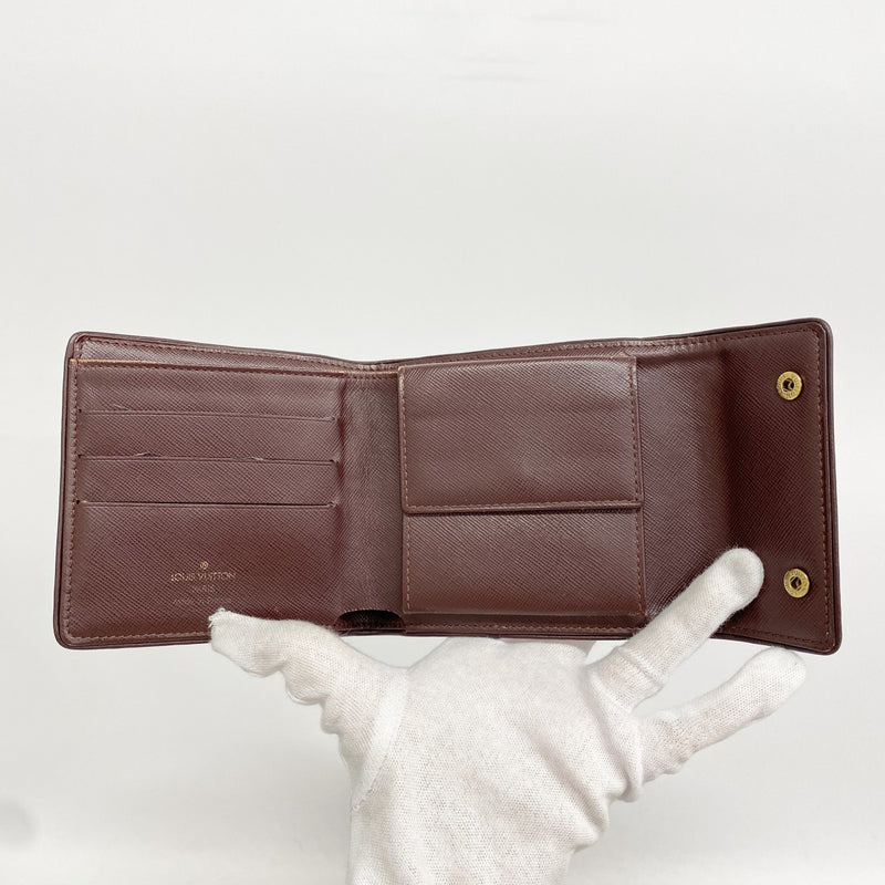【6fe6429】ルイヴィトン 三つ折り財布 モノグラム・ミニ ポルトビエカルトクレディモネ M92241 スリーズ【中古】レディース