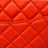 【6fe6430】シャネル ハンドバッグ マトラッセ チェーンショルダー ラムスキン レッド シルバー金具 2wayバッグ【中古】レディース