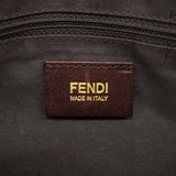 【6fe6440】フェンディ ハンドバッグ ズッカ キャンバス ブラウン シャンパンゴールド金具【中古】レディース