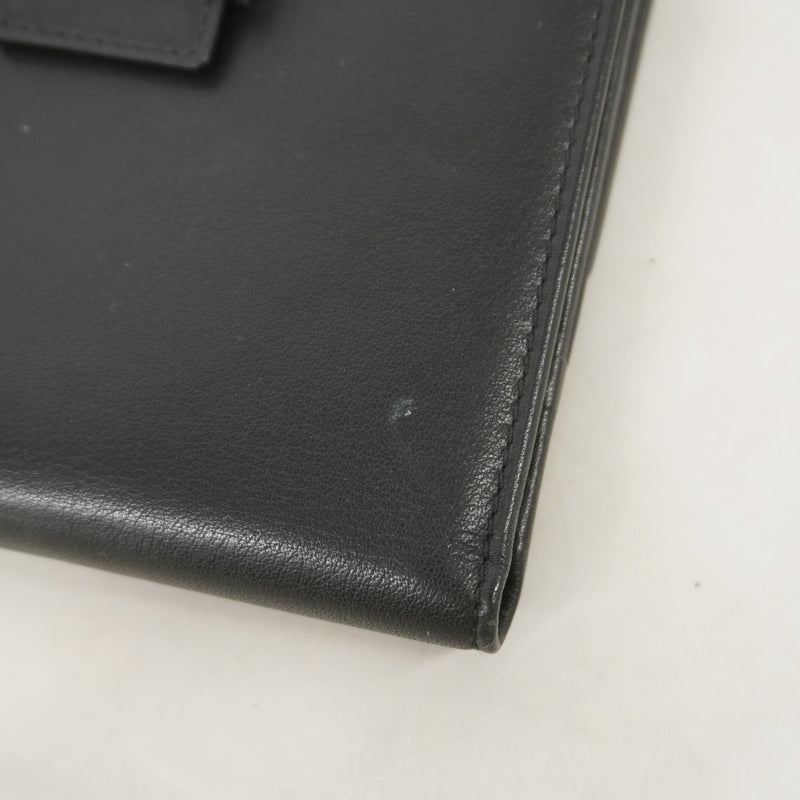 【6fe6442】グッチ 財布 035 4276 2100 レザー ブラック シルバー金具【中古】メンズ レディース ユニセックス