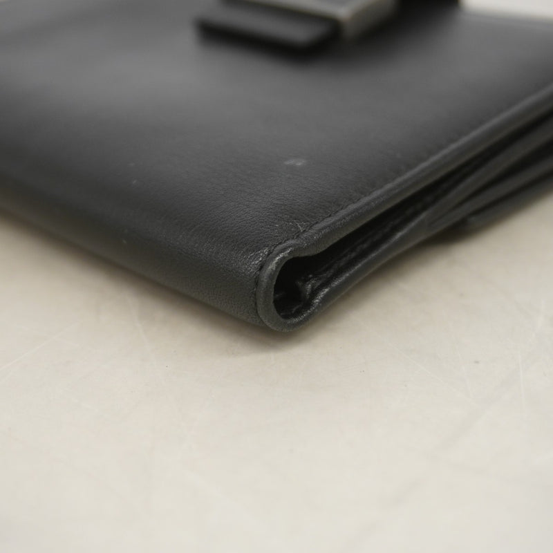【6fe6442】グッチ 財布 035 4276 2100 レザー ブラック シルバー金具【中古】メンズ レディース ユニセックス