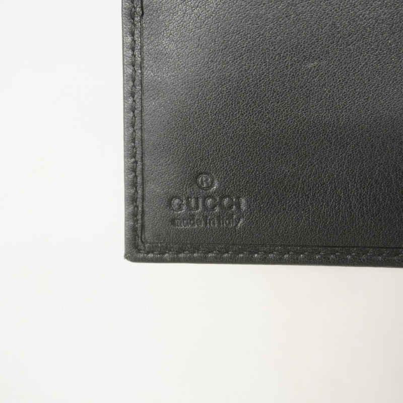 【6fe6442】グッチ 財布 035 4276 2100 レザー ブラック シルバー金具【中古】メンズ レディース ユニセックス