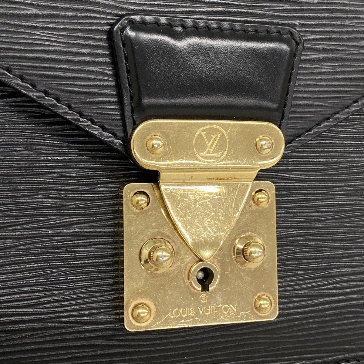 【6fe6448】ルイヴィトン クラッチバッグ エピ ポシェットセリエドラゴンヌ M52612 ノワール【中古】メンズ